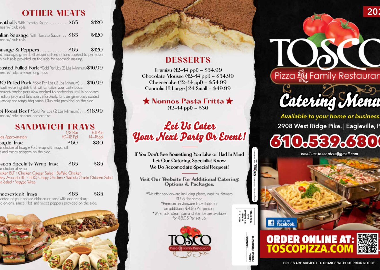 Toscos Pizza at Tosco Pizza & Italian Restaurants